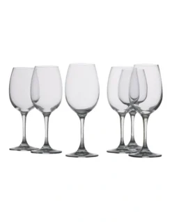 Maxwell & Williams Mansion Set Of 6 240ml White Wine Glass Gift Boxed