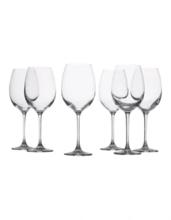 Maxwell & Williams Mansion Set Of 6 360ml Red Wine Glass Gift Boxed