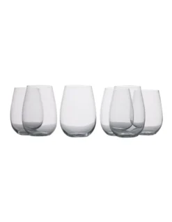 Maxwell & Williams Mansion Set Of 6 500ml Stemless Wine Glass Gift Boxed