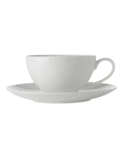 Maxwell & Williams White Basics 400ml Coupe Breakfast Cup & Saucer