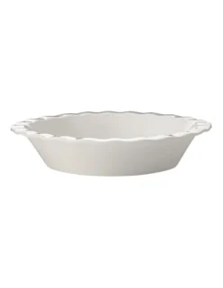 Maxwell & Williams 25x5cm Gift Boxed Fluted Pie Dish White