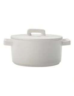 Maxwell & Williams 1.3L Round Casserole White