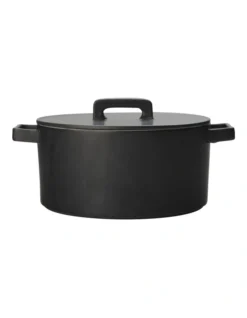Maxwell & Williams 1.3L Round Casserole Black