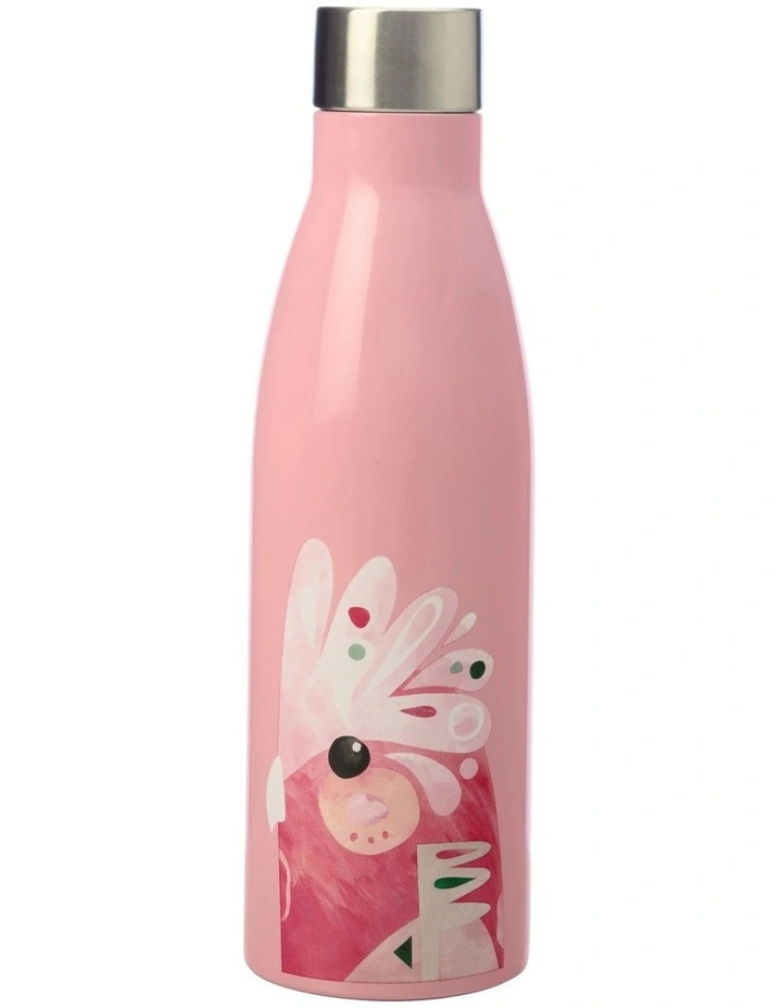 Maxwell & Williams Pete Cromer Galah 500ml Double Wall Insulated Bottle Pink