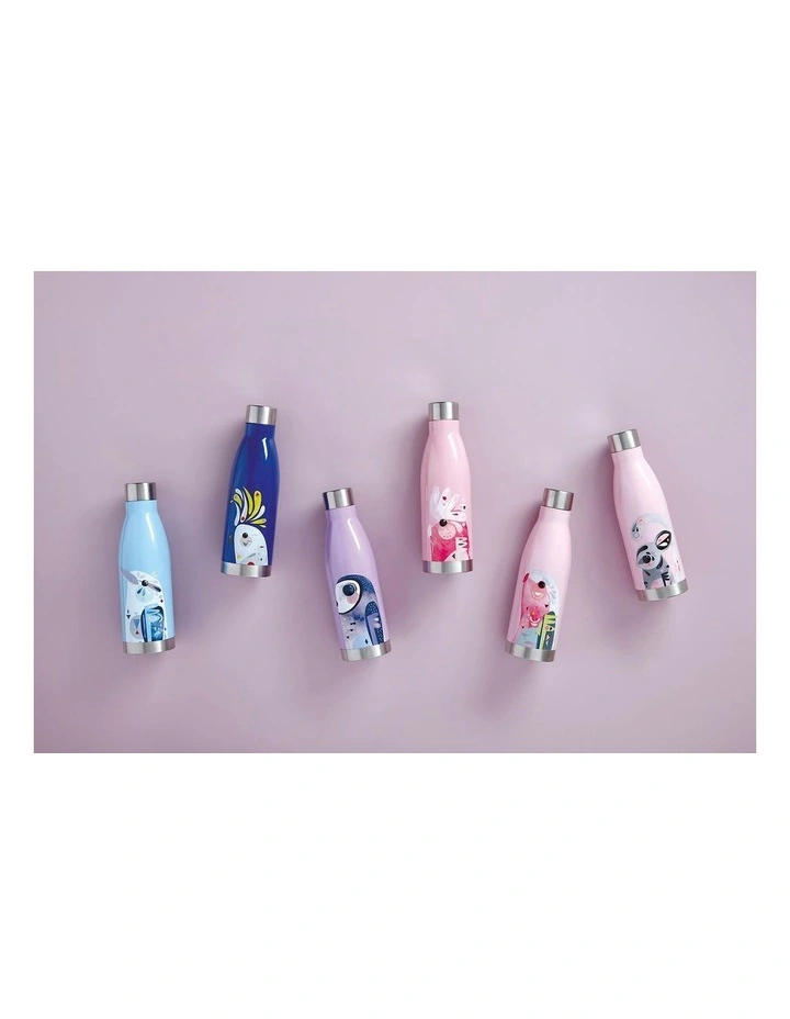 Maxwell & Williams Pete Cromer Galah 500ml Double Wall Insulated Bottle Pink - Image 2