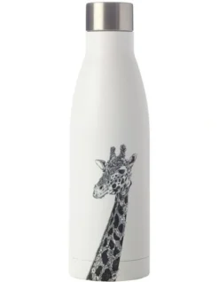 Maxwell & Williams Marini Ferlazzo Giraffe 500ml Double Wall Insulated Bottle White