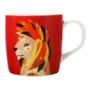 Maxwell & Williams Pete Cromer Wildlife 375ml Lion Mug Gift Boxed Red