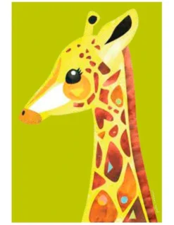 Maxwell & Williams Pete Cromer Wildlife Giraffe 50x70cm Tea Towel Lime