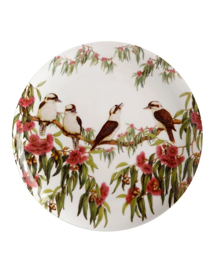 Maxwell & Williams Gardens Victoria Garden Friends 20cm Kookaburra Plate Gift Boxed White