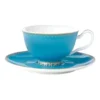 Maxwell & Williams Teas & C's Classic 200ml Gift Boxed Footed Cup & Saucer Set Aqua