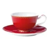 Maxwell & Williams Teas & C's Classic 200ml Gift Boxed Footed Cup & Saucer Set Red