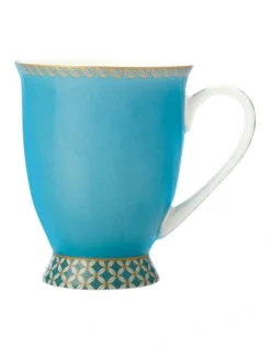 Maxwell & Williams Teas & C's Classic Footed Mug 300ML Aqua Gift Boxed