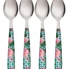 Maxwell & Williams Teas & C's Silk Road Set Of 4 Teaspoon Aqua