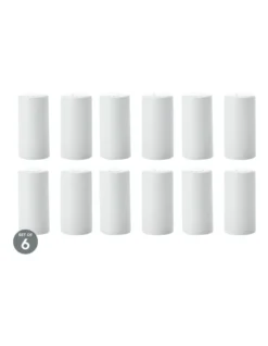 Maxwell & Williams White Basics Cylindrical Salt & Pepper Set Of 6