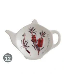 Maxwell & Williams Royal Botanic Gardens Tea Bag Tidy Bottle Brush Set Of 12