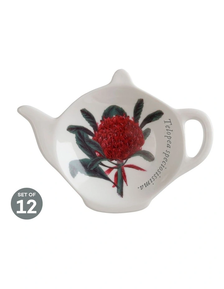 Maxwell & Williams Royal Botanic Gardens Tea Bag Tidy Telopea Set Of 12