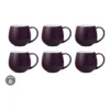 Maxwell & Williams Tint Snug Mug 450ML Aubergine Set Of 6