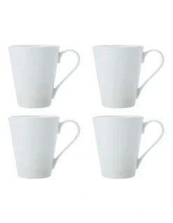 Maxwell & Williams Cashmere Conical Mug 320ML Set Of 4