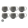 Maxwell & Williams Tint Snug Mug 450ML Charcoal Set Of 6