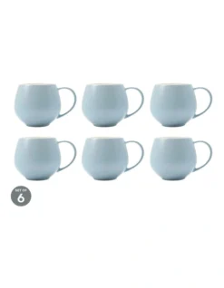 Maxwell & Williams Tint Snug Mug 450ML Cloud Set Of 6