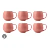 Maxwell & Williams Tint Snug Mug 450ML Coral Set Of 6