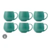 Maxwell & Williams Tint Snug Mug 450ML Aqua Set Of 6