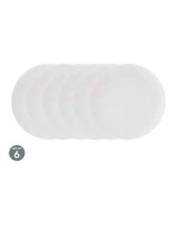 Maxwell & Williams White Basics Diamonds Dinner Plate 27cm Set Of 6