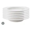 Maxwell & Williams White Basics Diamonds Rim Soup Bowl 22.5cm Set Of 6