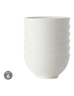 Maxwell & Williams White Basics Rice Bowl 12.5cm Set Of 6