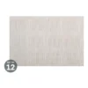 Maxwell & Williams Placemat 45x30cm White Squares Set Of 12