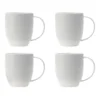 Maxwell & Williams White Basics Diamonds Coupe Mug 420ML Set Of 4