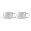 Maxwell & Williams Blend Set Of 2 270ml Double Wall Cup & Saucer