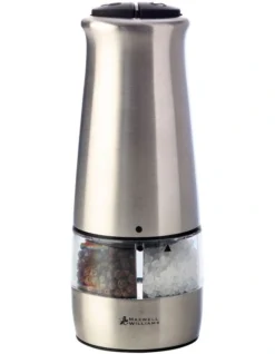Maxwell & Williams Cosmopolitan 18cm Electric Salt & Pepper Mill Silver