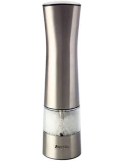 Maxwell & Williams Cosmopolitan 21cm Electric Salt & Pepper Mill Silver