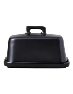 Maxwell & Williams Epicurious Gift Boxed Butter Dish Black