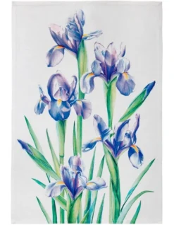 Maxwell & Williams Katherine Castle Floriade Tea Towel 50x70cm Iris