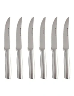Maxwell & Williams Stanton Steak Knife Set 6pc Stainless Steel Boxed