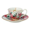 Maxwell & Williams Teas & C's Silk Road Demi Cup & Saucer 85ML Set Of 2 White Gift Boxed
