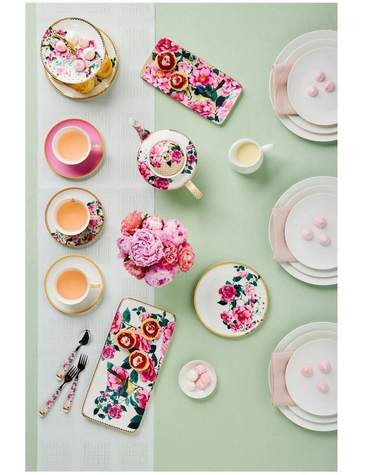 Maxwell & Williams Teas & C's Silk Road Demi Cup & Saucer 85ML Set Of 2 White Gift Boxed - Image 2