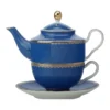 Maxwell & Williams Teas & C's Classic Tea For One With Infuser 380ML Blue Gift Boxed