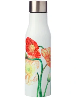 Maxwell & Williams Katherine Castle Floriade Double Wall Insulated Bottle 450ML Poppies