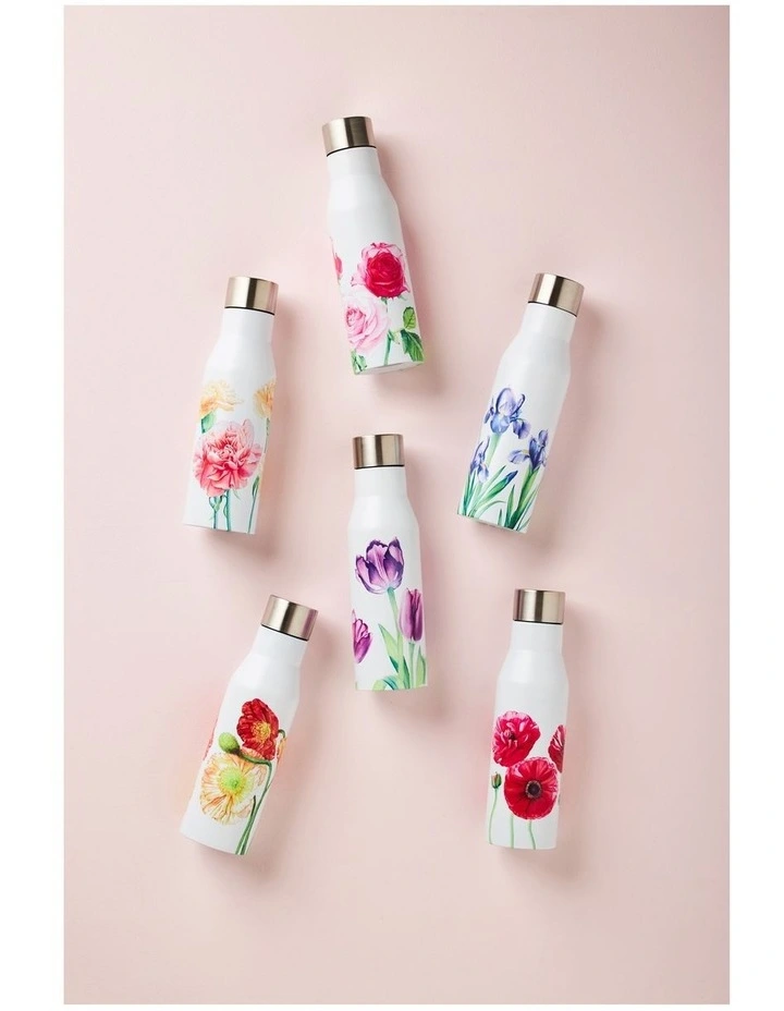 Maxwell & Williams Katherine Castle Floriade Double Wall Insulated Bottle 450ML Ranunculus - Image 2