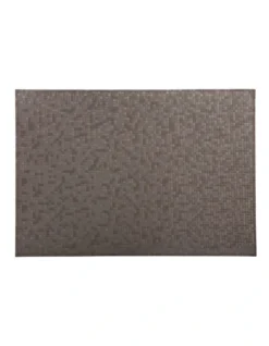 Maxwell & Williams Table Accents Leather Look Mosaic Placemat 43x30cm In Taupe
