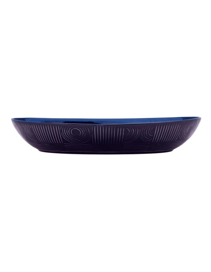 Maxwell & Williams Arc Oval Serving Bowl 42x27cm Indigo Blue Gift Boxed