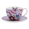 Maxwell & Williams Gabby Malpas Posey Breakfast Cup & Saucer 400ml Perennial Penstemons Gift Boxed