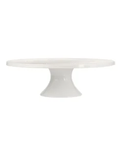 Maxwell & Williams White Basics Diamonds Footed Cake Stand 30cm Gift Boxed