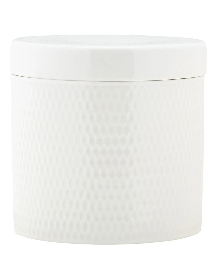 Maxwell & Williams Basics Diamonds Canister 1L Gift Boxed In White