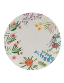 Maxwell & Williams Royal Botanic Gardens Native Blooms Coupe Dinner Plate 27.5cm In Multi