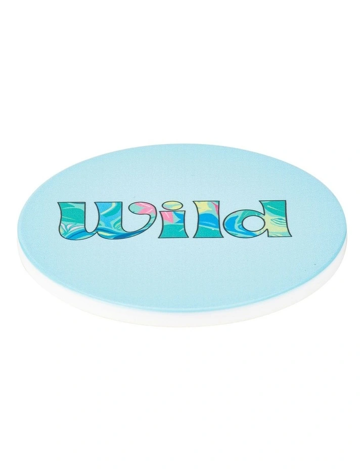 Maxwell & Williams Kasey Rainbow Be Fierce Ceramic Coaster 10cm Wild In Blue - Image 2