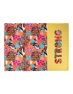 Maxwell & Williams Kasey Rainbow Be Fierce Tea Towel 50x70cm Strong In Multi